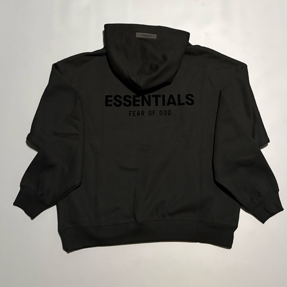 Essentials fear of god hoodie black size large - Picture 2 of 5